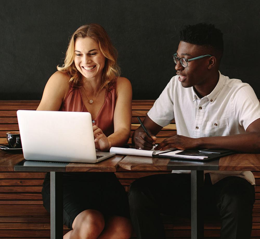 Couple reviewing our mortgage resources