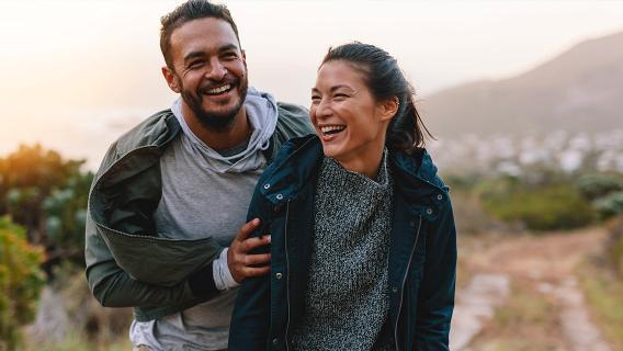 Couple excited about buying a new home together